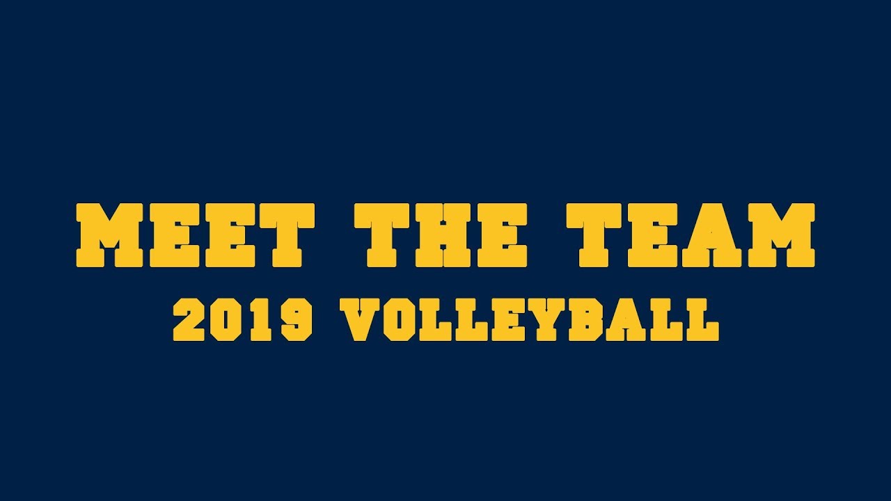 2019 Allegheny Volleyball Roster YouTube