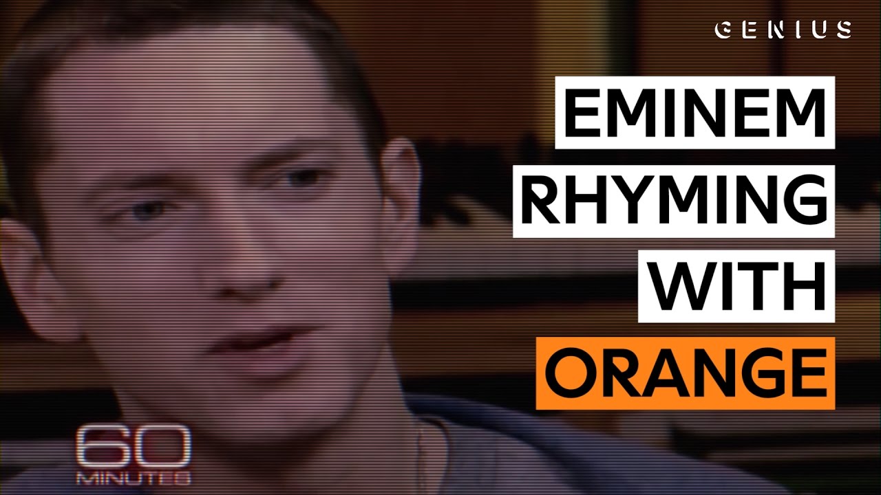 Eminem in a rare moment of not punching the English language into submission with his tongue.