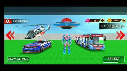 bus robot car war - robot game - Android Gameplay