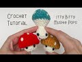 Popping mushroom crochet tutorial  itty bitty mushie pop