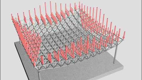 Load Flow in a Double-Layer Grid Spatial Structure