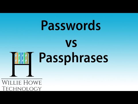 PASSWORDS vs PASSPHRASES