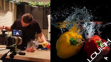 How to do Flash Studio Photography with Water Splash Strobes Speedlite