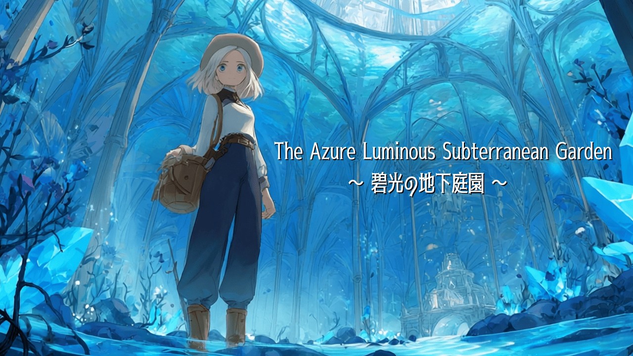 【異世界ケルト音楽】碧光の地下庭園 ―― 水晶の雫と、静寂の青｜作業用・勉強用BGM｜The Azure Luminous Subterranean Garden｜Celtic Fantasy Mus