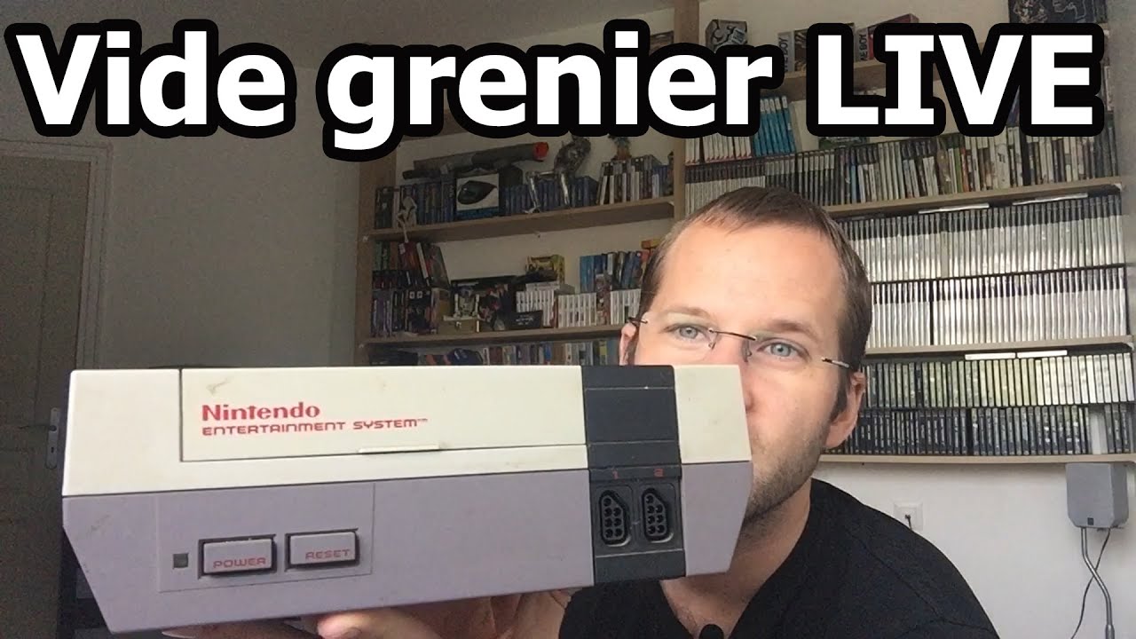 Vide grenier LIVE jeux video Retrogaming 1er mai