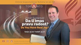 2024-03-09 "Da li imas pravu radost?" - Zoran Sudarevic