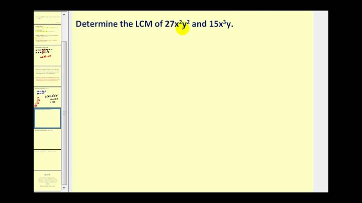 The Least Common Multiple (old)