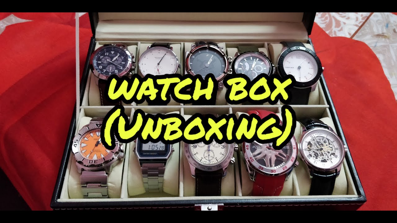 Watch Box to store your Watches safely (Unboxing video) YouTube