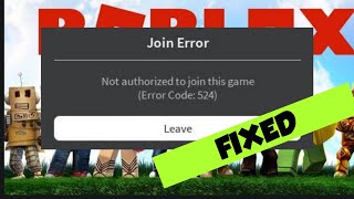How To Fix join Error Code 524 Roblox Private Server In Windows