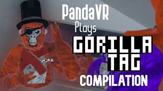 PandaVR plays Gorilla Tag Compilation (PBBV Sightings, Fake bots, Challenges, and more!)