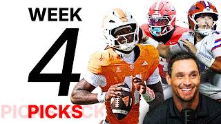 Texas-Tennessee, Ole Miss-Florida, Oklahoma-Georgia and MORE CFB Week 4 Picks