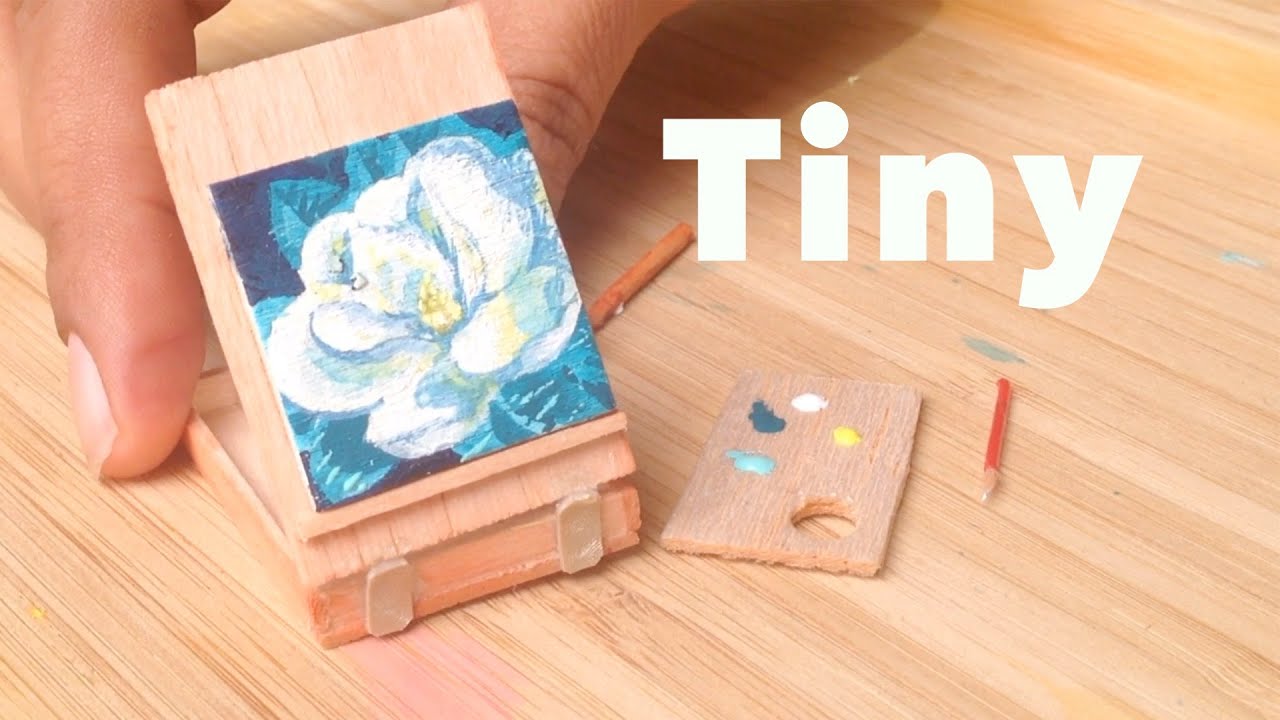 DIY Miniature Artist Easel (made with popsicle sticks!) 