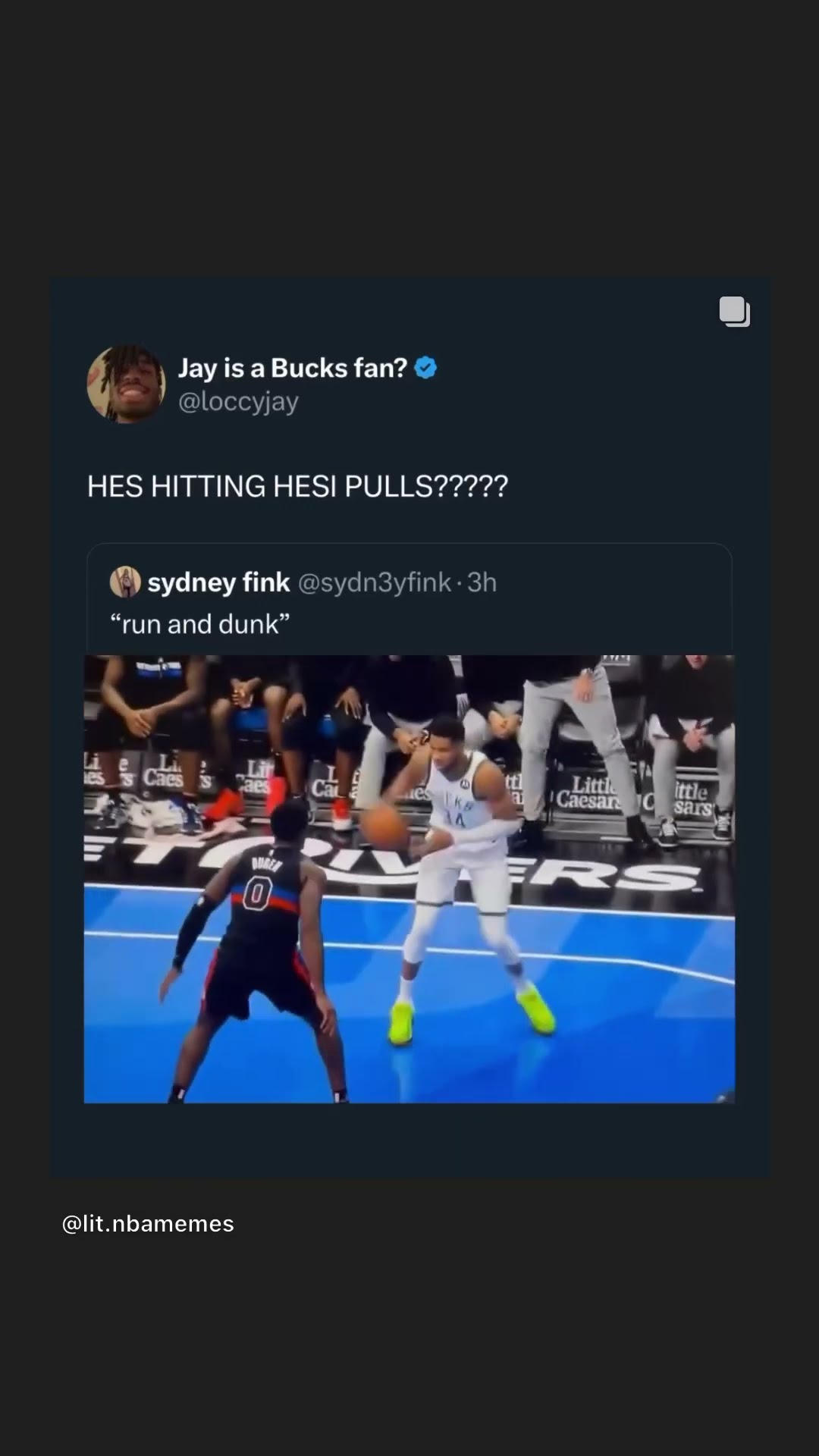 Hesi pull ups #hoodnews #giannisantetokounmpo #bucks