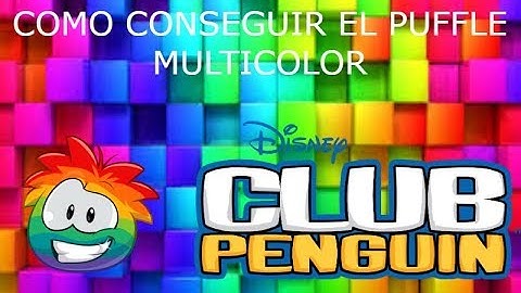 Como conseguir el puffle multicolor -Club Penguin