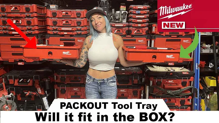 The Milwaukee Tool PACKOUT Tool Tray here ! Lets see how much we can stuff in it ,  Needs some MODS