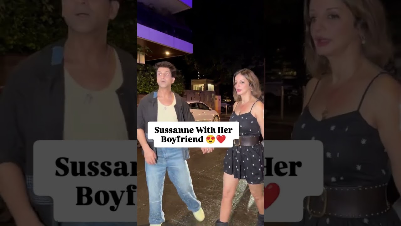 Arslan Goni & Sussanne Khan Spotted In Bandra... 