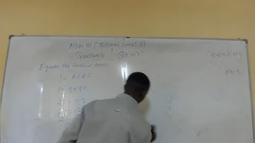 msm 111 tutorial sheet 6 question 4