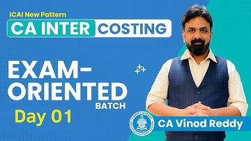 Lec 1:  CA Inter Costing | Exam-Oriented Batch for Sep