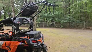 Spare Tire Carrier, Hatchback Style For Side by Side ATV (SXS, UTV)