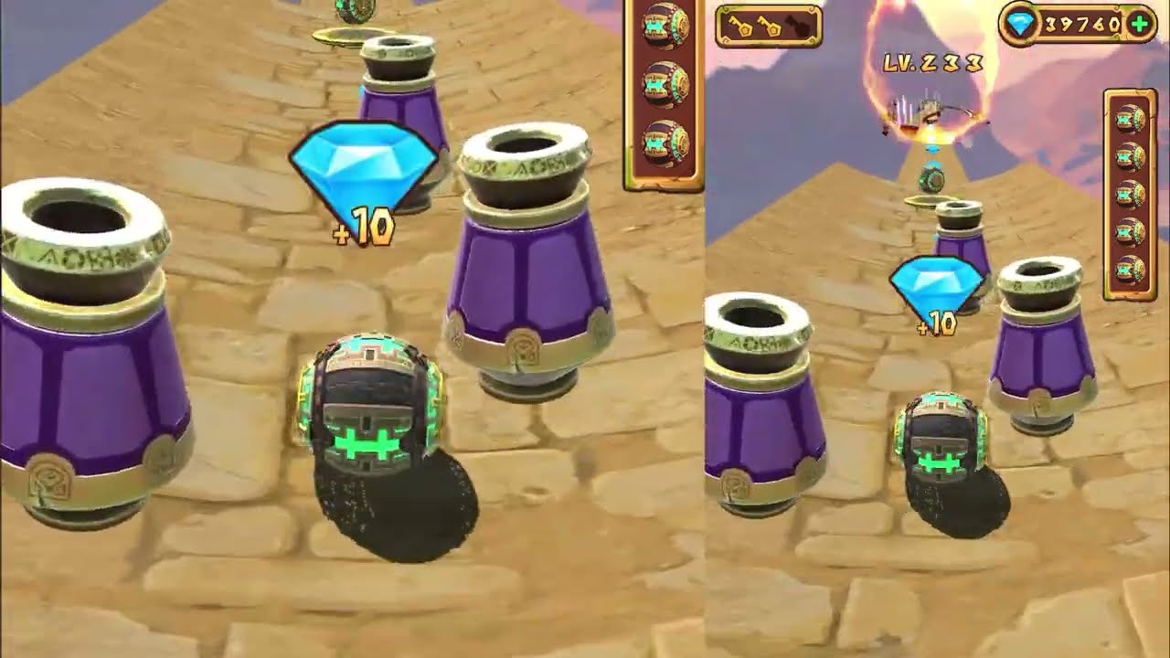 TEMPLE BALL RUN KA TVER DOMNER ROT ROBOS BALL  DEL CHLONG KAT KA LOMBAK CHEA JREN SABAY KNONG MERL