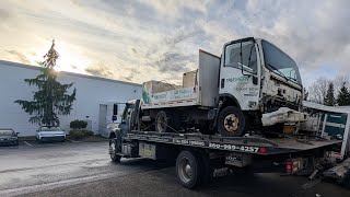 Totaled 2014 Isuzu NPR from TruGreen