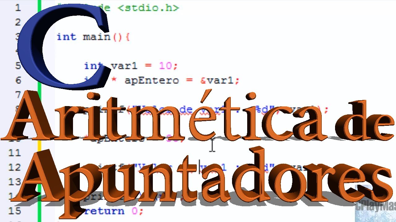 Aritmética de Apuntadores - Punteros pte 2 - Programación en C - YouTube