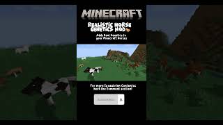 It adds Realistic Genetics to the Horses in Minecraft 🐎#minecraft #shorts #horses