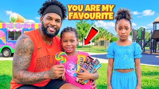DAD Chooses Favorite Daughter,💔Sibling Gets SAD