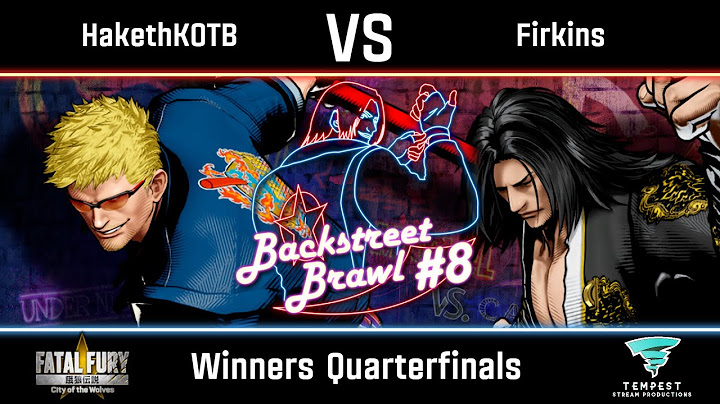 HakethKOTB (Billy) vs Firkins (Gato) – čtvrtfinále vítězů COTW – Backstreet Brawl #8