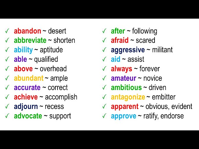 1000 Synonyms and Antonyms! Download - EngDic Official's