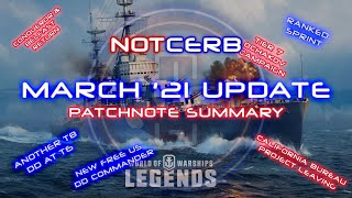 March 2021 Upate Summary - World of Warships Legends