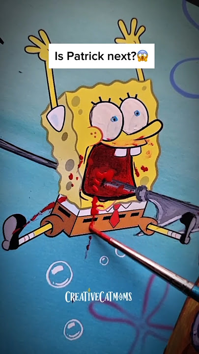Squidward was NOT SpongeBob's friend🤫 #shorts #art #disney #creative