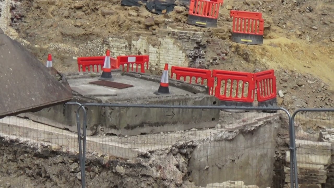 Sheffield Castlegate park Castle archaeological dig more about an events park as they cover over now