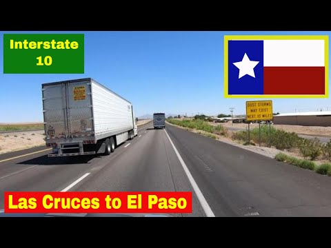 Las Cruces, New Mexico to El Paso, Texas - Road Trip on Interstate 10