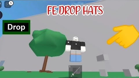 ROBLOX FE DROP HATS using FLUXUS EXECUTOR played at THE CHOSEN ONE and FENCING - script on comments