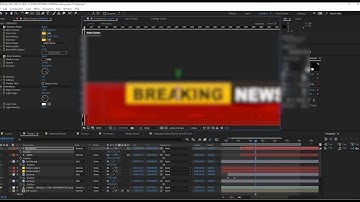 BREAKING NEWS PLATE  MAKING IN AFTER EFFECTS 3
