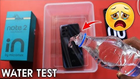 Micromax in Note 2 Water Test 😭😭|| Micromax in Note 2 Durability Test in Hindi