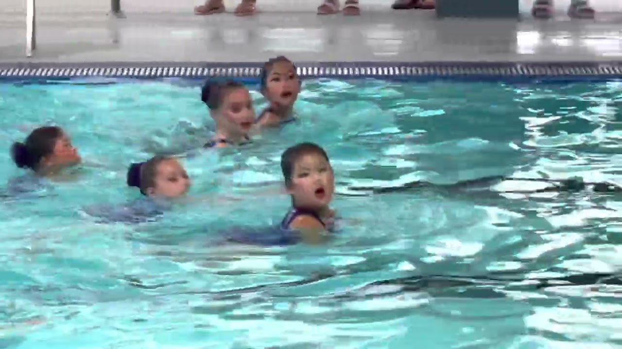 Synchronised Swimming, Walnut Creek Aquanuts won Gold Medals