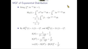 楊睿中【統計學 2021】Examples of Univariate Continuous Distribution -- 03. Exponential Distribution