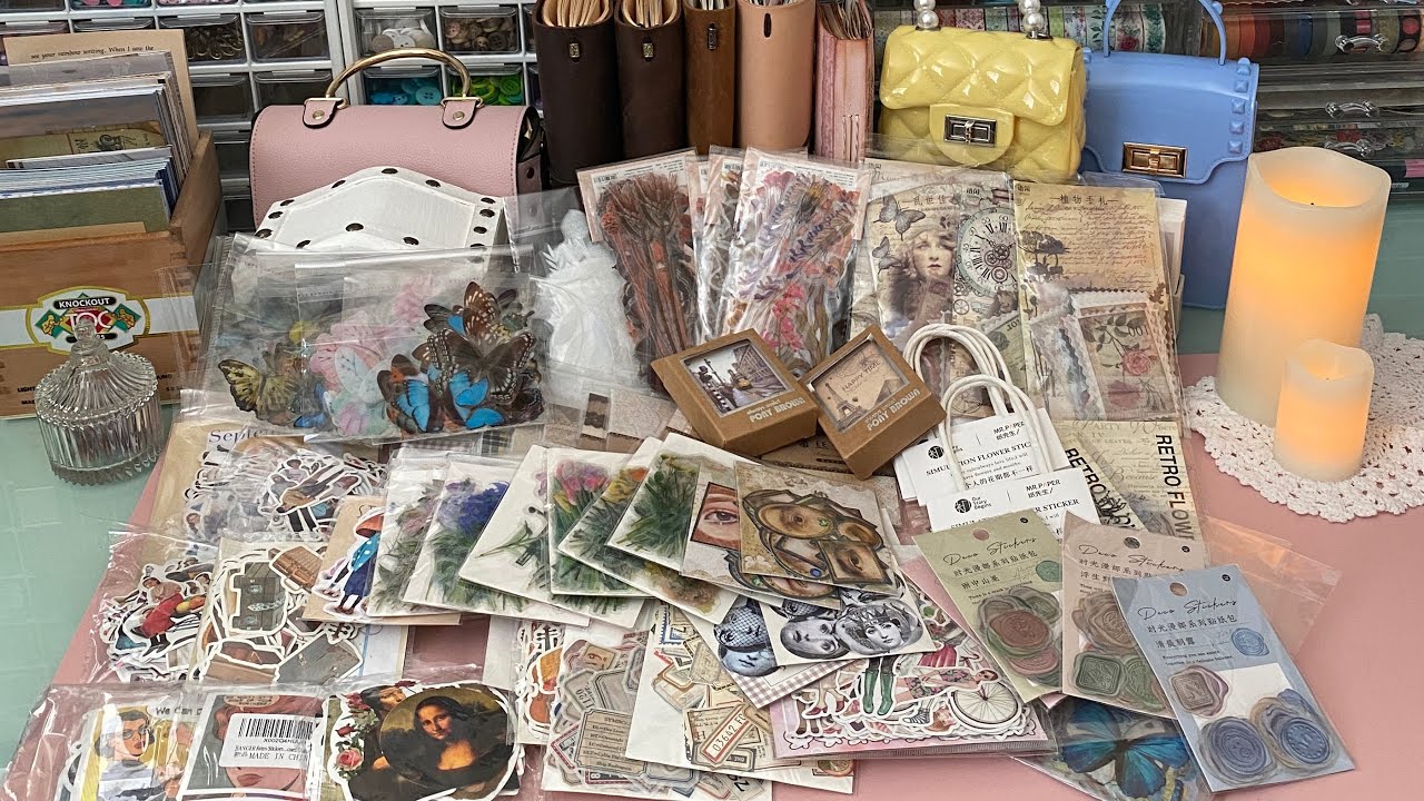 ASMR | vintage / retro aesthetic AliExpress stationery haul #4