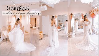 Wedding Dress Shopping At Lovely Bride Trying On Boho Dresses I Said Yes To The Dress