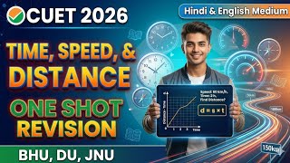 CUET 2026 Time Speed Distance One Shot | Full Revision Trick ।