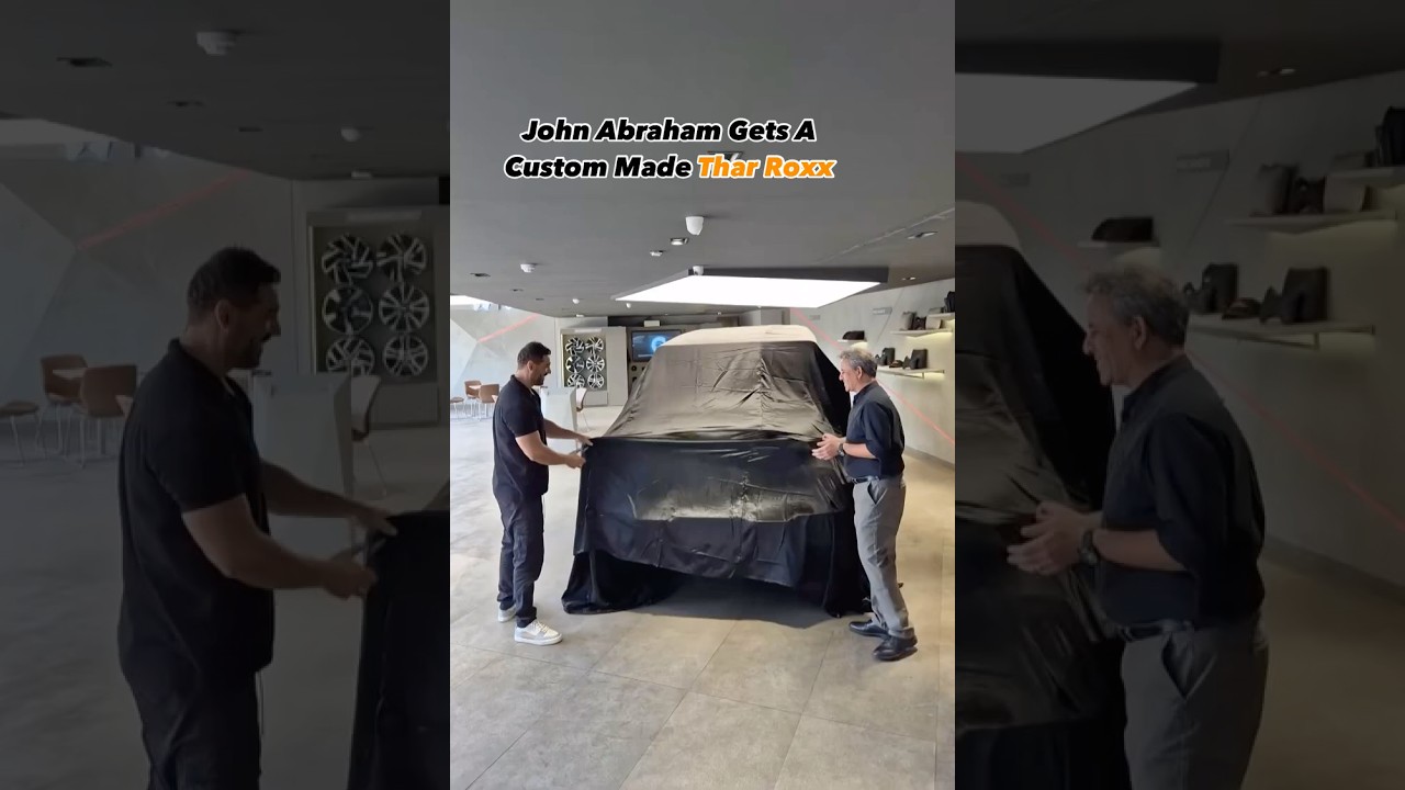 John Abraham gets a custom made Thar Roxx!