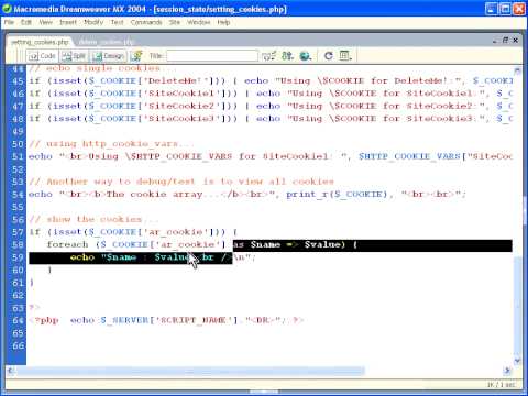 PHP Essential Training - Chapter 12 - Session State [06 - Working With Cookies].