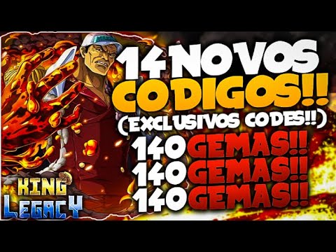 LANÇOU! 12 NOVOS *EXCLUSIVOS* CODES SECRETOS no KING LEGACY