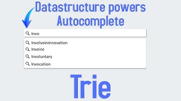 Data structure powers Autocomplete - Trie - Explained with animation