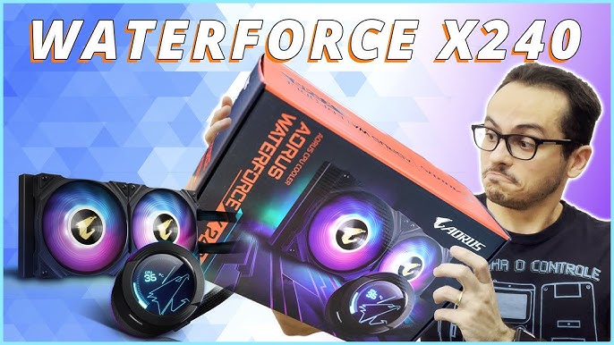 Water Cooler Aorus Waterforce X 360 LCD display AIO RGB -  GP-AORUS-WATERFORCEX-360 : : Computadores e Informática