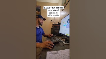 Side Hustle Virtual Assistant making $100+ per day working from home #sidehustle #workfromhome