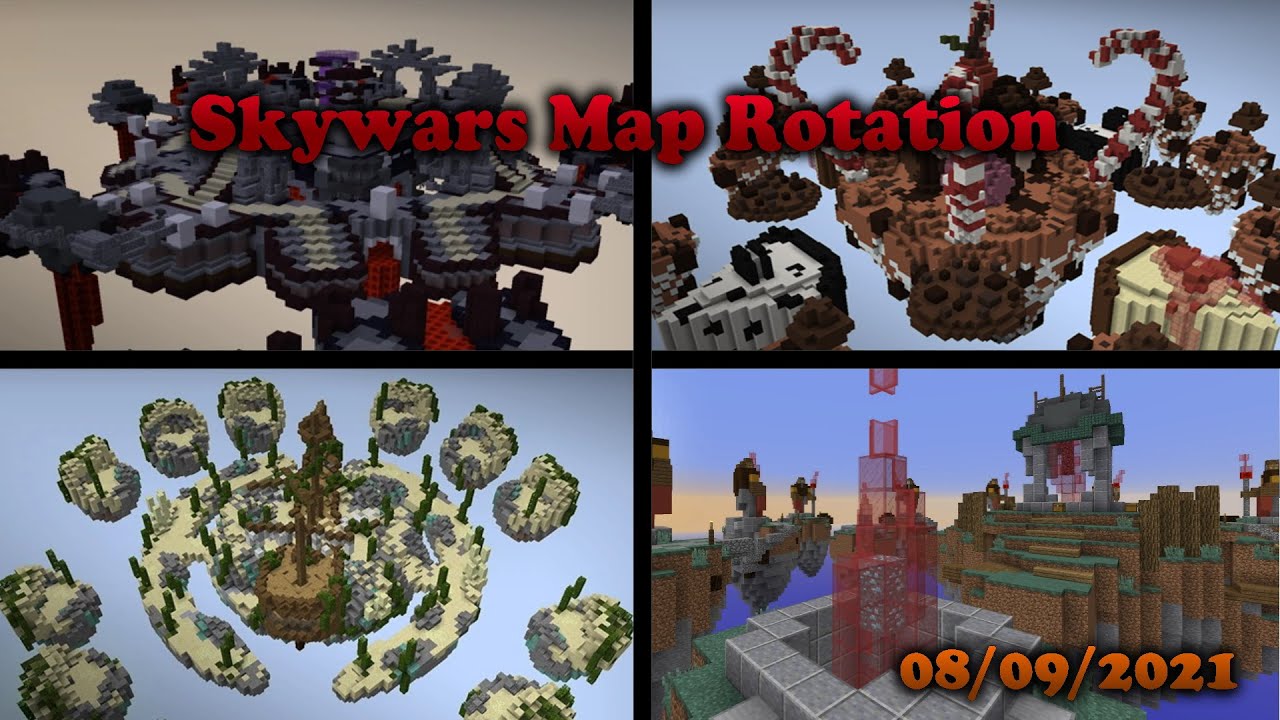 August 09, 2021 Hypixel Skywars Map Rotation - YouTube