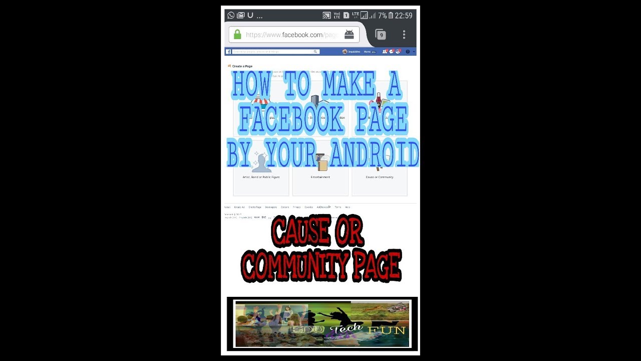 How to CREATE A PAGE in Facebook .HOW TO CREATE A CAUSE OR COMMUNITY PAGE IN FACEBOOK.